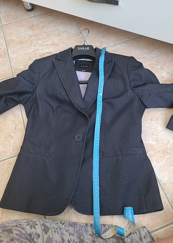 lacivert Kadın Denim Blazer Ceket - Görsel 2