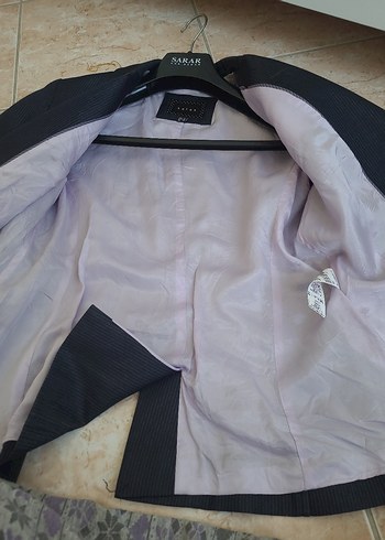 lacivert Kadın Denim Blazer Ceket - Görsel 7