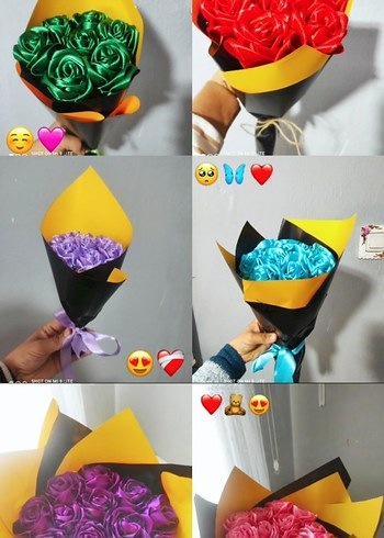 Pop Kültür Temalı Renkli Gül Buketleri - Görsel 2