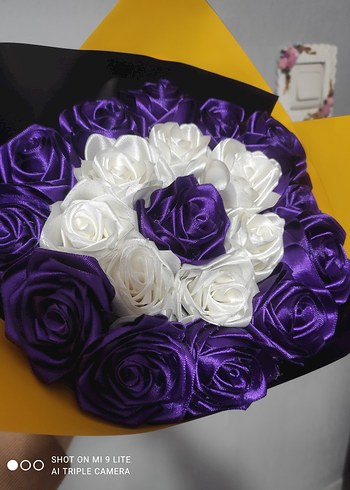 İki renk solmayan gül buketi - Görsel 6