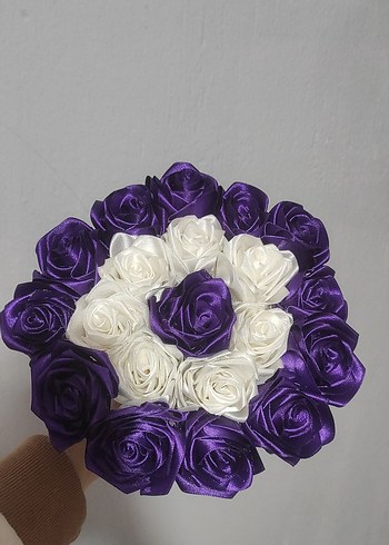 İki renk solmayan gül buketi - Görsel 2