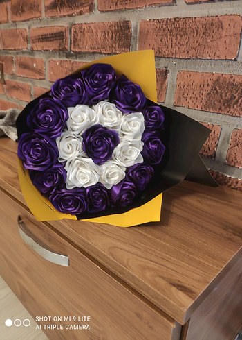 İki renk solmayan gül buketi - Görsel 3