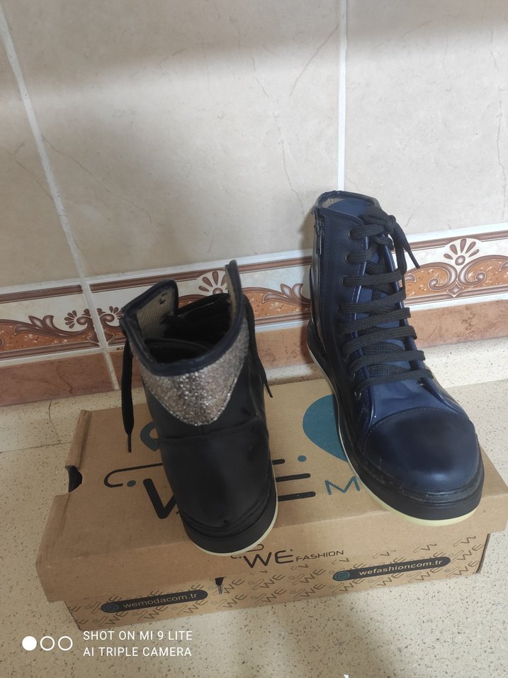 Koyu Mavi Çocuk Kauçuk Bot - Görsel 3