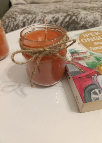 Renkli Mumlar Hasır Süslemeli - Görsel 6