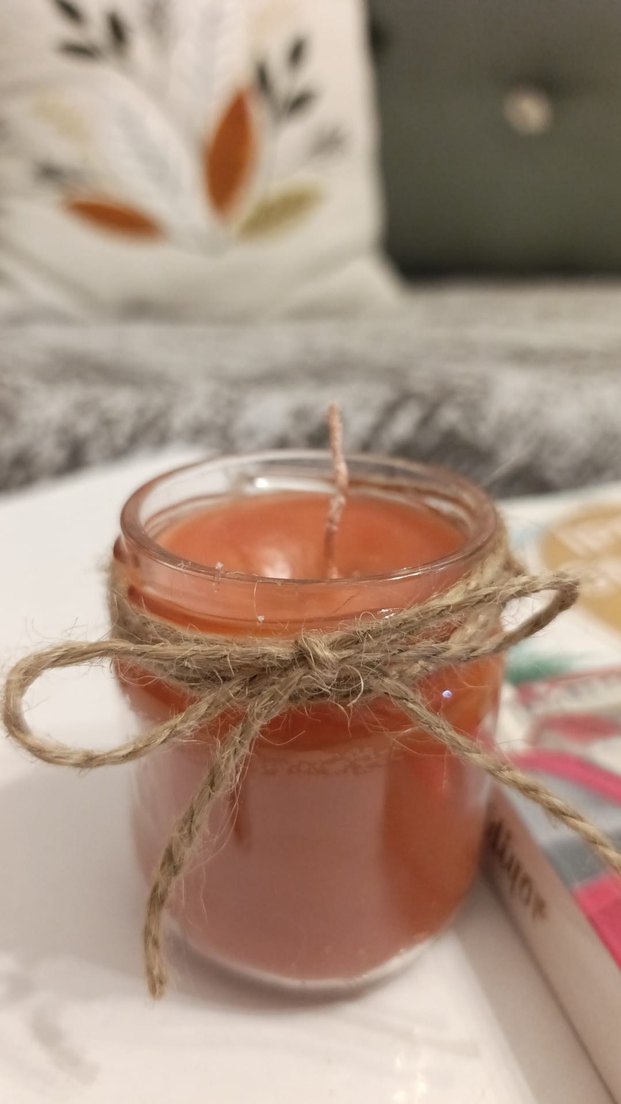 Renkli Mumlar Hasır Süslemeli - Görsel 5