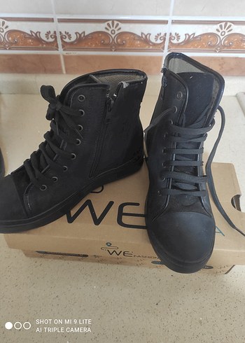 Kahverengi Erkek Street Style Bot - Görsel 5