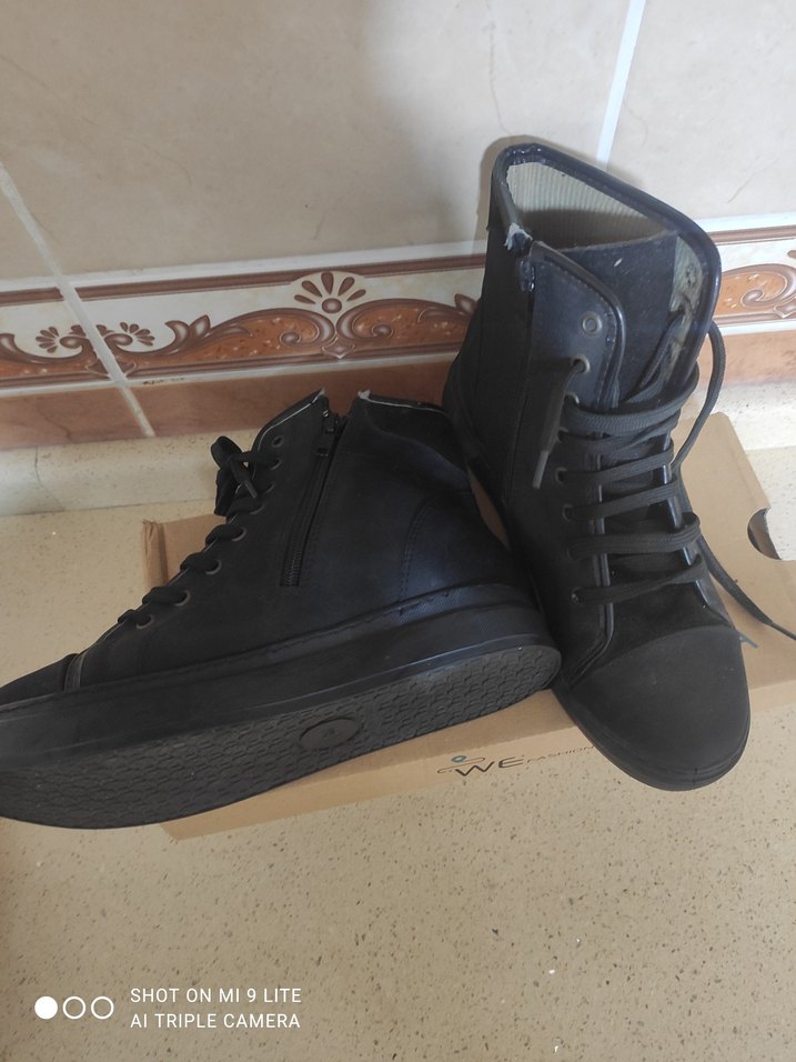 Kahverengi Erkek Street Style Bot - Görsel 3