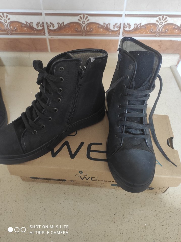 Kahverengi Erkek Street Style Bot - Görsel 5