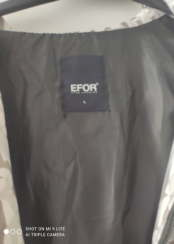 Gri Baskılı Kapüşonlu erkek Ceket - Görsel 4