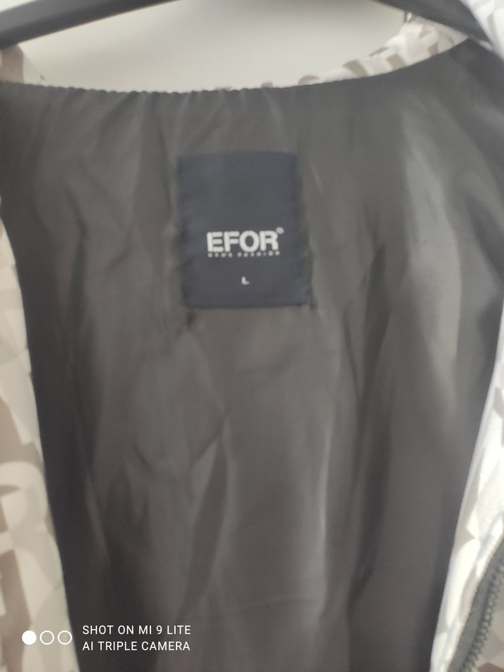 Gri Baskılı Kapüşonlu erkek Ceket - Görsel 4