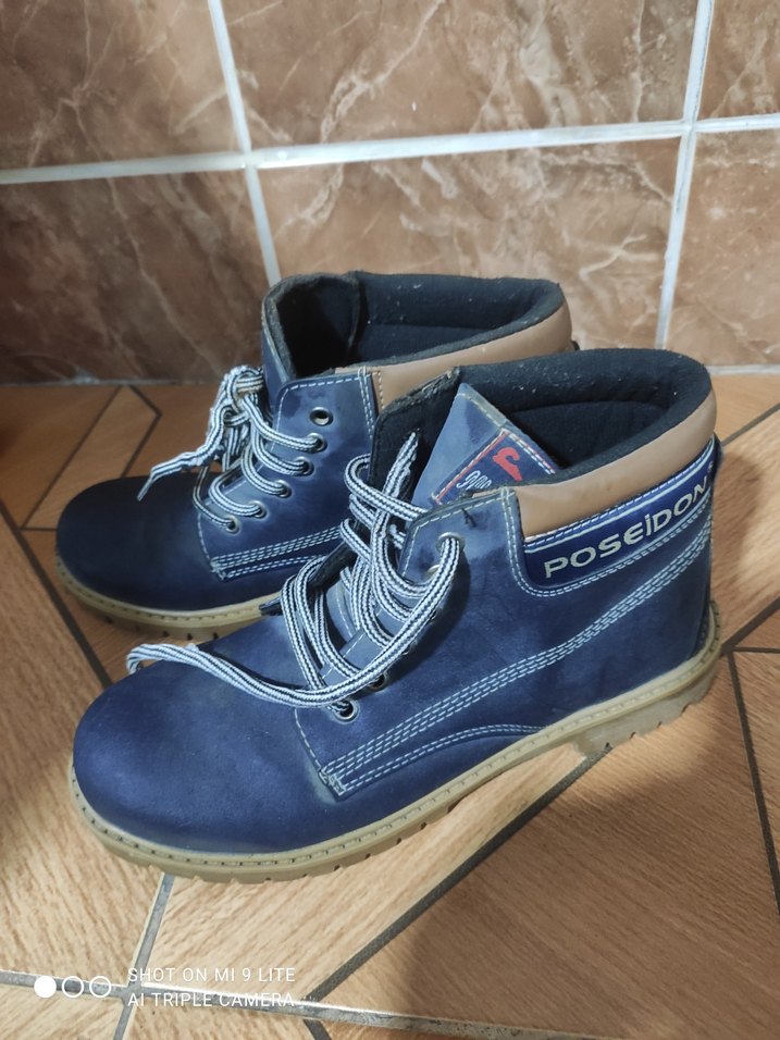 Mavi Gri Erkek Günlük Bağcıklı Ayakkabı - Görsel 3