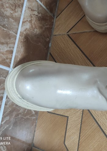 Beyaz Platform Topuklu Kadın Bot - Görsel 5