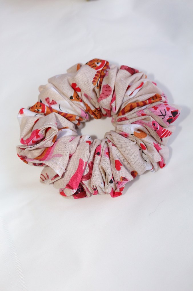 Pembe Renkli Pamuk Fırfırlı Saç Tokası - Görsel 2