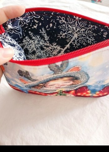 Renkli Bohem Fermuarlı Kadın Makyaj Çantası - Görsel 2