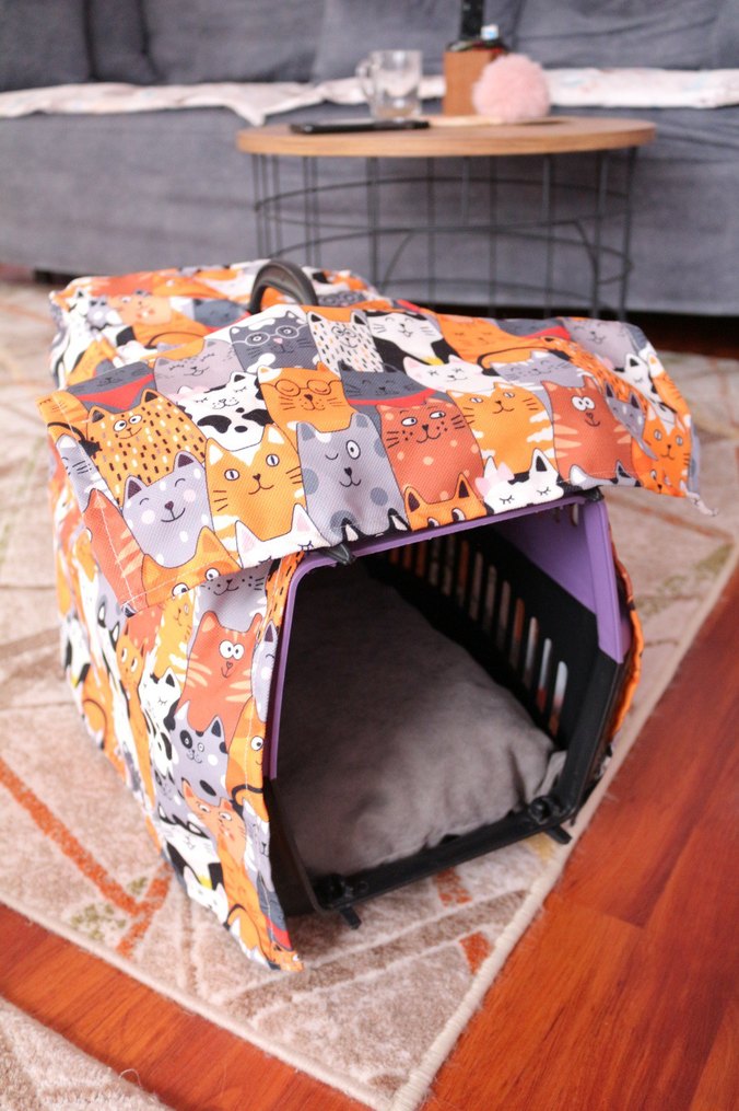 Renkli Kedi Taşıma Çantası - Görsel 3