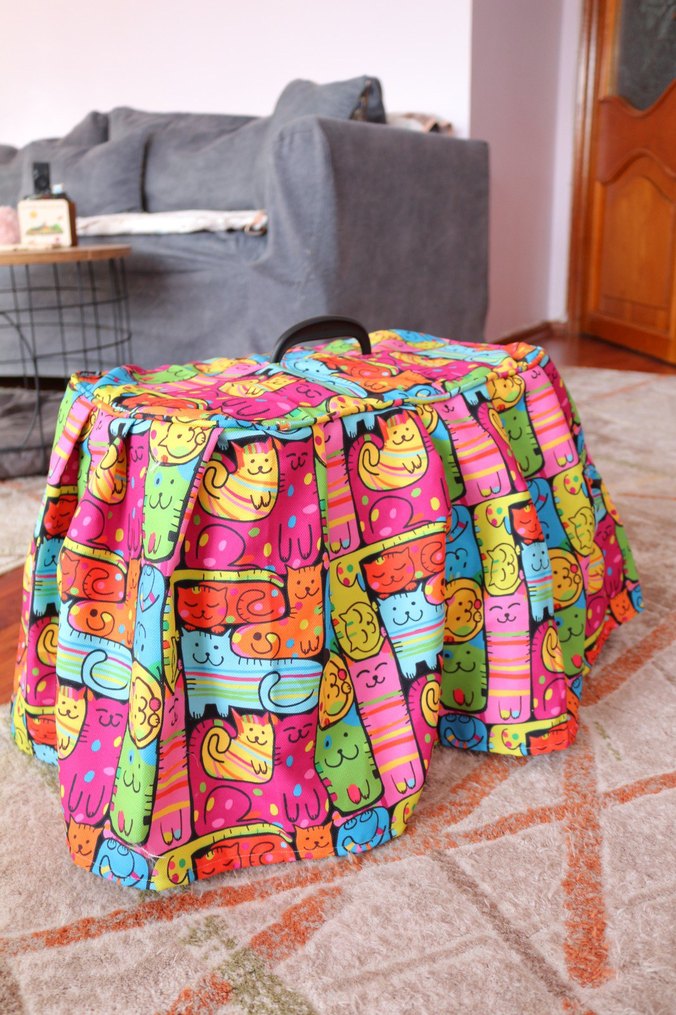 Renkli Desenli Kedi Taşıma Çantası - Görsel 2