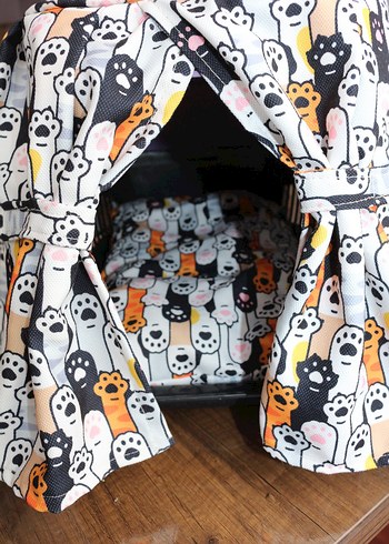 Renkli Baskılı Kedi Taşıma Kılıfı - Görsel 5