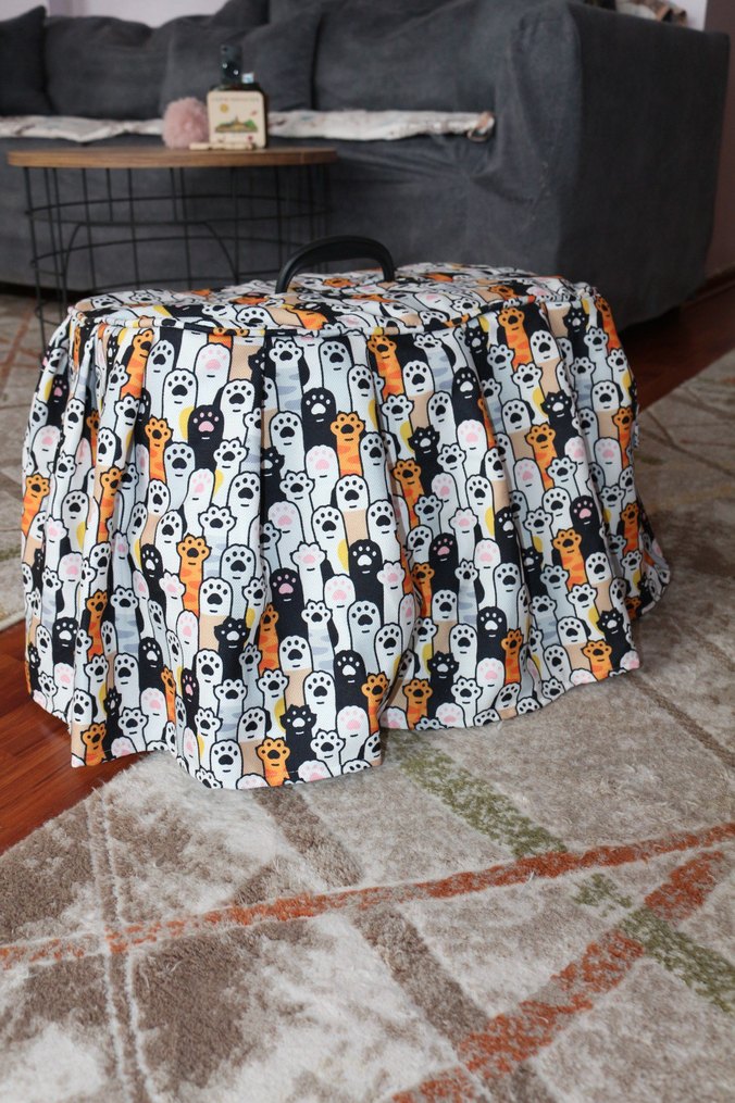 Renkli Baskılı Kedi Taşıma Kılıfı - Görsel 2