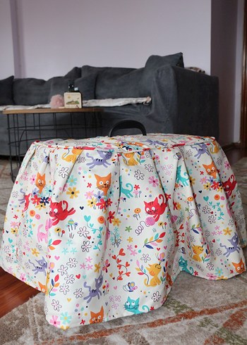 Renkli Kedi Köpek Taşıma Sepeti Örtüsü - Görsel 4