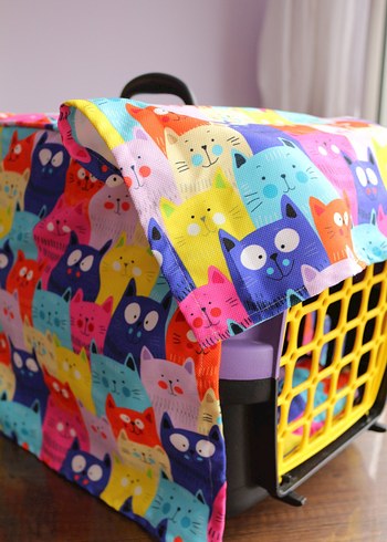 Renkli Kedi Taşıma Çantası Kılıfı - Görsel 2