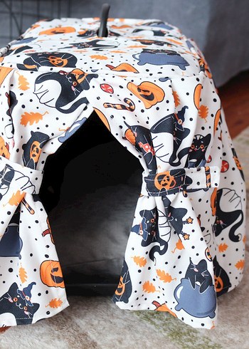 Renkli Kedi Taşıma Çantası Örtüsü - Görsel 4