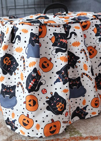 Renkli Kedi Taşıma Çantası Örtüsü - Görsel 2