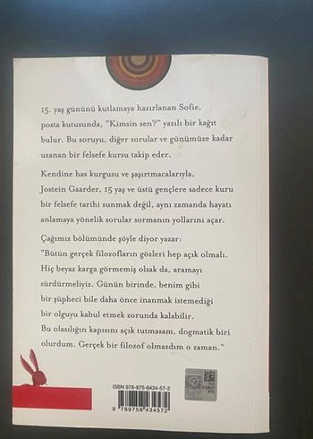 Sofie'nin Dünyası - Felsefe Romanı