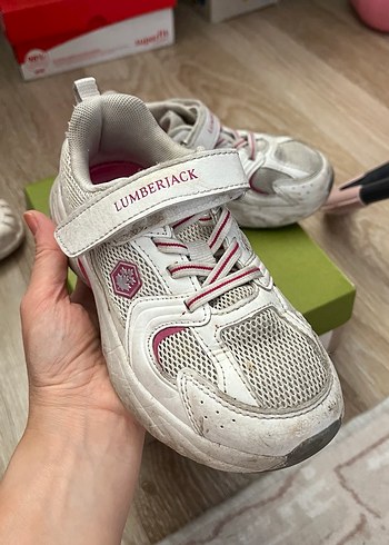 Lumberjack Kız Çocuk Beyaz Sneaker Velcro Bağcıklı