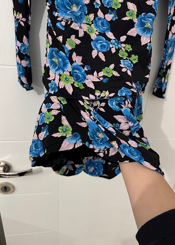 Zara Sırt Dekolteli Mini Elbise - Görsel 2