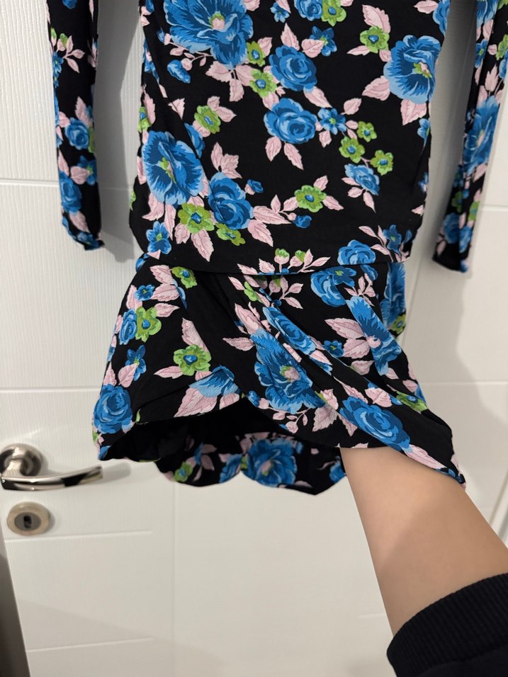 Zara Sırt Dekolteli Mini Elbise - Görsel 2