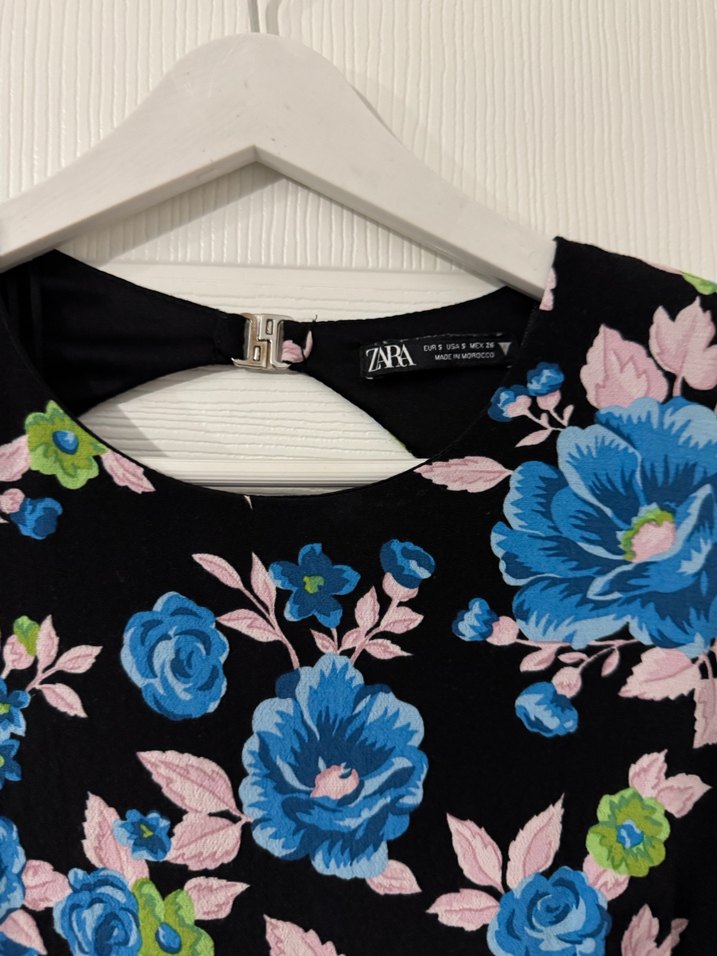 Zara Sırt Dekolteli Mini Elbise - Görsel 4