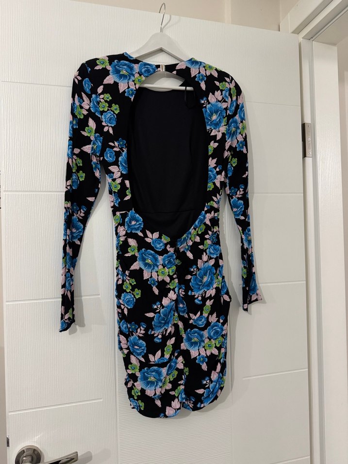 Zara Sırt Dekolteli Mini Elbise - Görsel 3