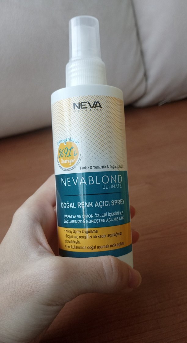 Nevablond Doğal Saç Rengi Açıcı Sprey - Görsel 2