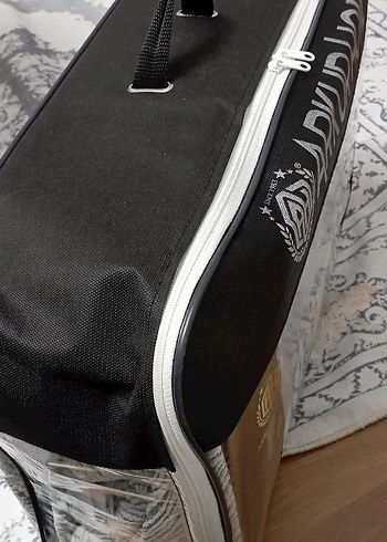 Gri Desenli Jakarlı Koltuk Örtüsü - Görsel 4