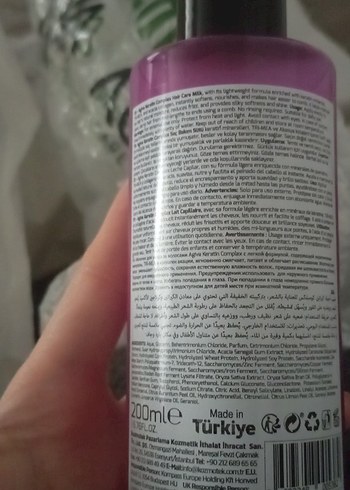 Agiva Keratin Kompleksli Saç Bakım Sütü 200ml - Görsel 2