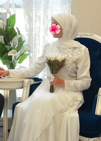 m Beden Beyaz nikah elbisesi