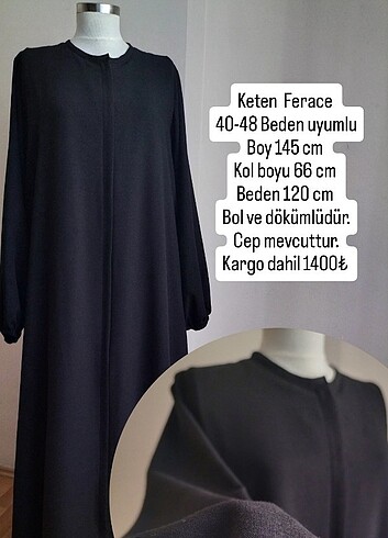 Keten kumaş Ferace