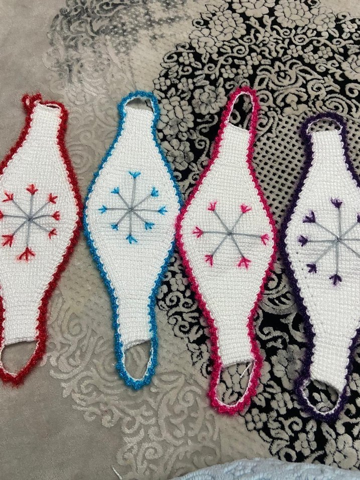 Renkli El Örgüsü Banyo Süngeri - Görsel 2