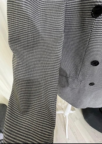 Düğmeli Gri Kadın Blazer Ceket - Görsel 3