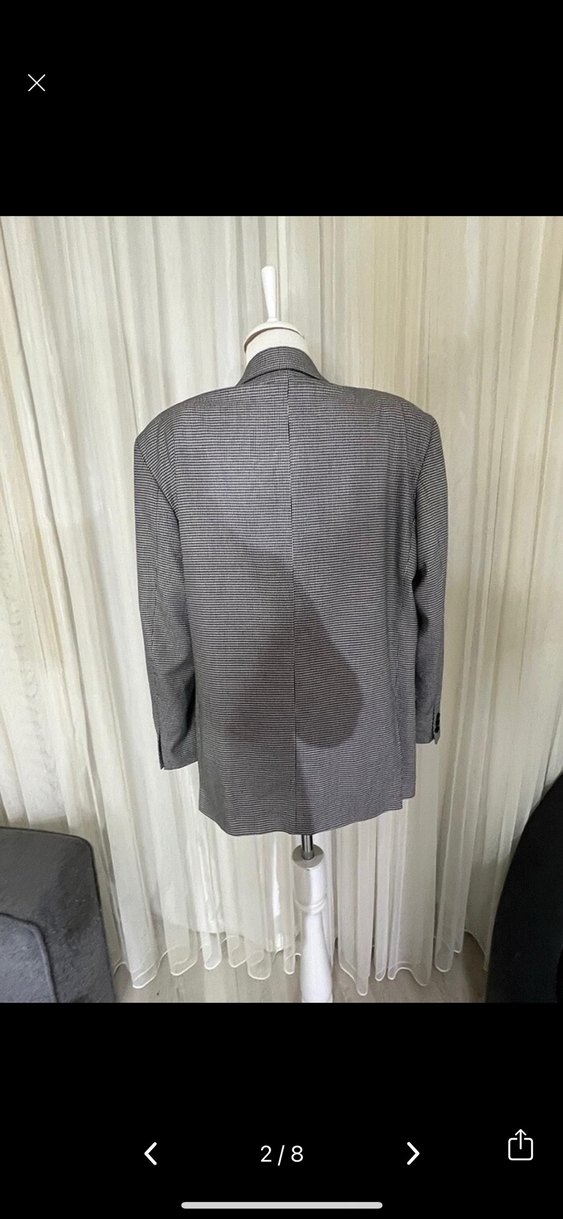 Düğmeli Gri Kadın Blazer Ceket - Görsel 2