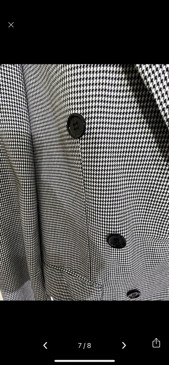 Düğmeli Gri Kadın Blazer Ceket - Görsel 4