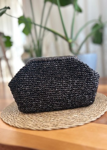 Simli siyah burslu abiye çanta - Görsel 3