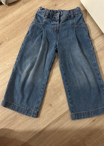 LCW Kids Kız Çocuk Beli Lastikli Mavi Jean Pantolon - Görsel 3