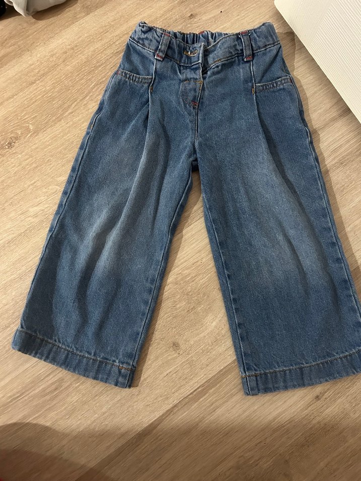 LCW Kids Kız Çocuk Beli Lastikli Mavi Jean Pantolon - Görsel 3