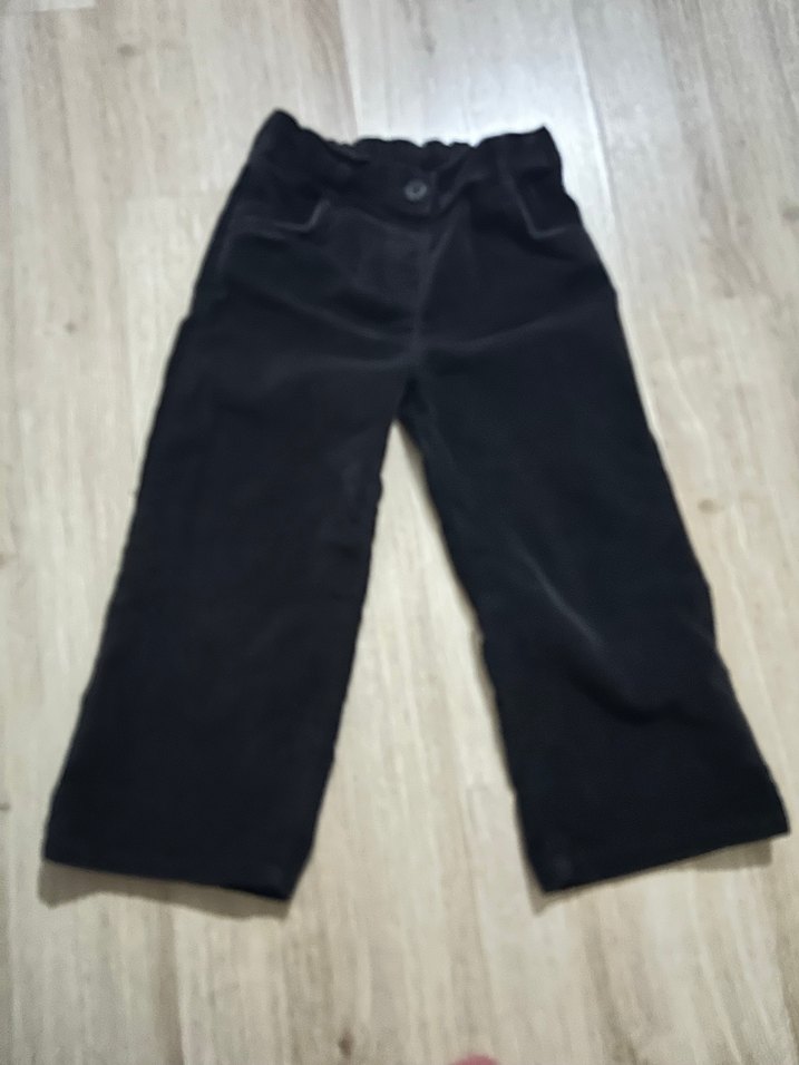 Siyah Erkek Çocuk Süet Pantolon 3-4 yaş - Görsel 2