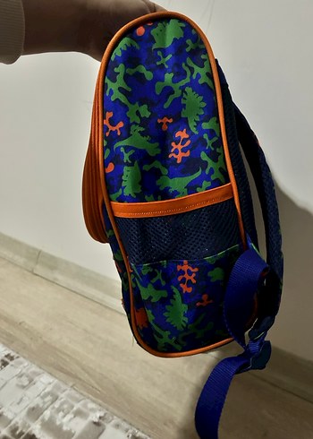 Renkli Dinozor Desenli Çocuk Sırt Çantası - Görsel 3