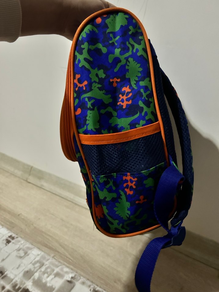 Renkli Dinozor Desenli Çocuk Sırt Çantası - Görsel 3