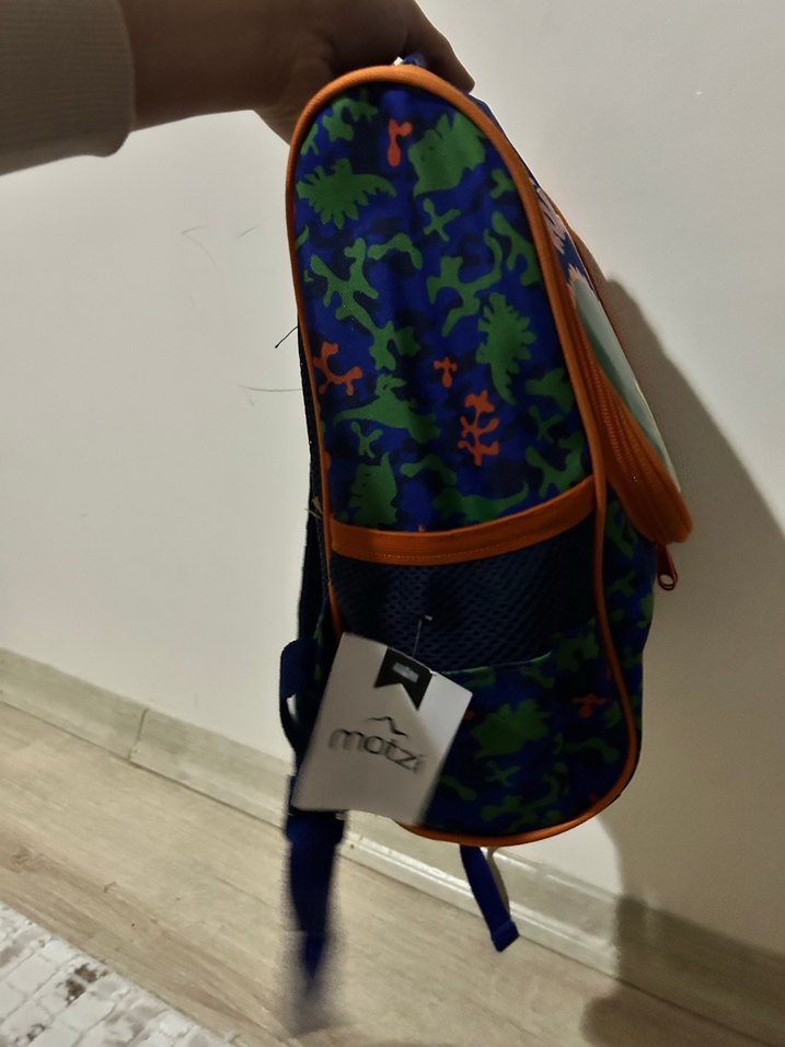 Renkli Dinozor Desenli Çocuk Sırt Çantası - Görsel 4