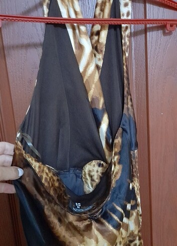 l Beden Leopar elbise