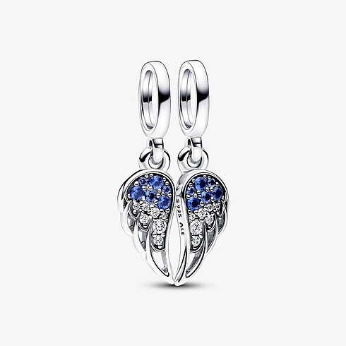 PANDORA Işıltılı Ayrılabilir Melek Kanatları Sallantılı Charm